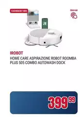 iRobot - Home Care Aspirazione Robot Roomba Plus 505 Combo Autowash Dock