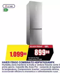 Haier - Frigo Combinato HDPW7620ANPK