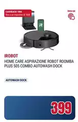 iRobot - Irobot Home Care Aspirazione Robot Roomba Plus 505 Combo Autowash Dock