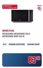 Whirlpool - Microonde Solo Microonde Mwp 203 W