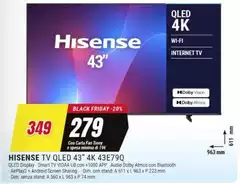 Hisense - Tv Qled 43" 4k 43e790