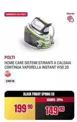 Polti - Home Care Sistema Stiranti A Caldaia Continua Vaporella Instant Vi50.20 Polti - Home Care Sistema Stiranti A Caldaia Continua Vaporella Instant Vi50.20
