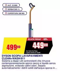 Dyson - Scopa Lavapavimenti Clean+Wash/911