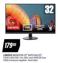 Lenovo - Monitor 32" 66fcgac2it Lenovo - Monitor 32" 66fcgac2it