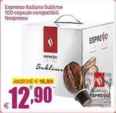 Nespresso - Espresso Italiano Sublime 100 Capsule Compatibili