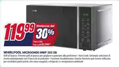 Whirlpool - Microonde Mwp 2033 Sb