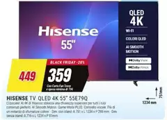 Hisense - Tv Qled 4k 55" 55E79Q
