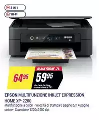 Epson - Multifunzione Inkjet Expression Home XP-2200