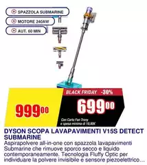 Dyson - Scopa Lavapavimenti V15s Detect Submarine