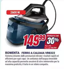 Rowenta - Ferro A Caldaia Vr8322