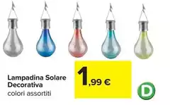 Lampadina Solare Decorativa