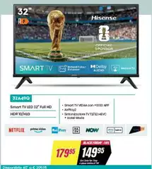 Hisense - Smart Tv Led 32" Full Hd
