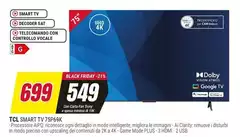 TCL - Smart Tv 75P69K