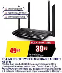 Tp Link - Router Wireless Gigabit Archer