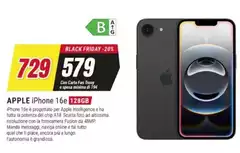 Apple - iPhone 16 e 128GB