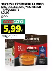 Capsule - 30  Compatibili A Modo Mio/Dolcegusto/Nespresso Travolgente