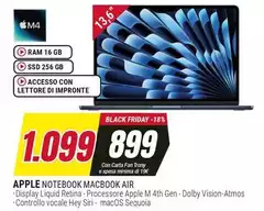 Apple - Notebook Macbook Air