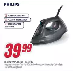 Philips - Ferro Vapore DST3041/80