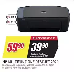 HP - Multifunzione Deskjet 2921