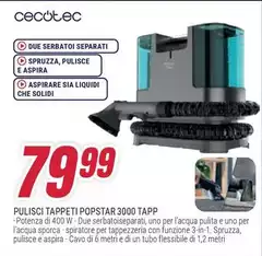 Cecotec - Tappeti Popstar 3000 Tappi