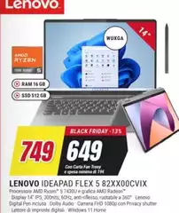 Lenovo - Ideapad Flex 5 82XXOCVIX