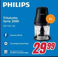 Philips - Tritatutto 3000 HR1501/00 Philips - Tritatutto 3000 HR1501/00