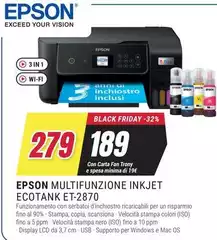 Epson - Multifunzione Inkjet Ecotank Et-2870