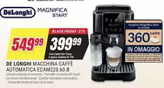 De Longhi - Macchina Caffè Automatica Ecam220.60.b