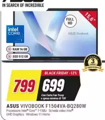 Asus - Vivobook F1504VA-BQ280W