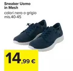 Sneaker Uomo In Mesh