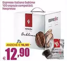 Nespresso - Espresso Italiano Sublime 100 Capsule Compatibili Nespresso - Espresso Italiano Sublime 100 Capsule Compatibili