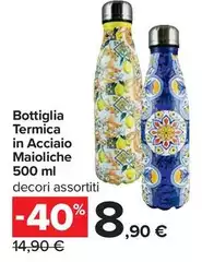 Maioliche - Bottiglia Termica In Acciaio Maioliche - Bottiglia Termica In Acciaio