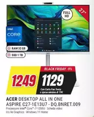 Acer - Aspire C27-1E13UT- DQ.BRET.009 Acer - Aspire C27-1E13UT- DQ.BRET.009