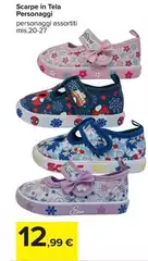 Scarpe In Tela Personaggi