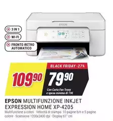 Epson - Multifunzione Inkjet Expression Home XP-4205 Epson - Multifunzione Inkjet Expression Home XP-4205