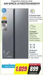Samsung - Frigorifero Side By Side Air Space Ai RS57DG400EM9 Samsung - Frigorifero Side By Side Air Space Ai RS57DG400EM9