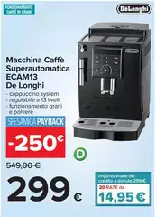 De Longhi - Macchina Caffè Superautomatica ECAM13 DE LONGHI De Longhi - Macchina Caffè Superautomatica ECAM13 DE LONGHI