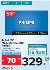 Philips - Tv Led 55" Mod. 55PUS7000