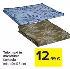 Maxi - Telo  In Microfibra Fantasia