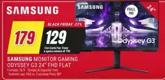 Samsung - Monitor Gaming Odyssey G3 24" Fhd Flat Samsung - Monitor Gaming Odyssey G3 24" Fhd Flat