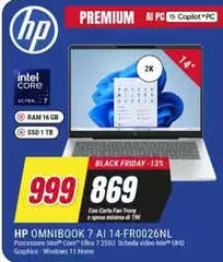 HP - Omnibook 7 A I 14-FR0026NL