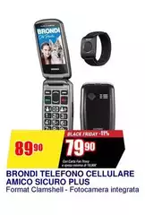 Brondi - Telefono Cellulare Amico Sicuro Plus