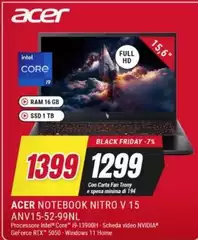 Acer - Notebook Nitro V 15 Anv15-52-99nl