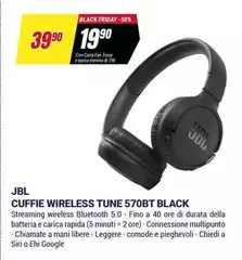 Jbl - Cuffie Wireless Tune 570BT Black