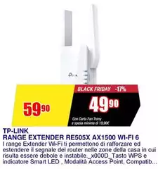Tp Link - Range Extender Re505x Ax1500 Wi-fi 6