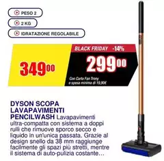 Dyson - Scopa Lavapavimenti Pencilwash