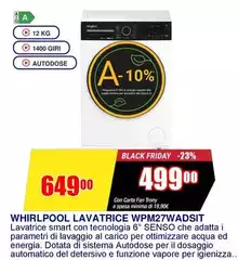 Whirlpool - Lavatrice WPM2TWADIST