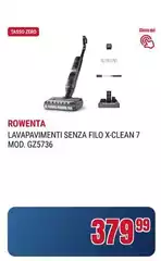 Rowenta - Lavavajimento Senza Filo X-Clean 7 Mod. GZ5736