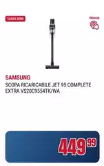 Samsung - Scopa Ricaricabile Jet 95 Complete Extra Vs20c9554tk/wa Samsung - Scopa Ricaricabile Jet 95 Complete Extra Vs20c9554tk/wa