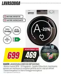 Haier - Lavasciuga HWD100-BP1692AS